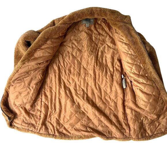 G.H. Bass Teddy Faux-Sherpa Teddy Bear Coat – Size L – Cozy-Zip-Front-Quilted - Picture 3 of 11